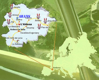 Andorra Plattegrond